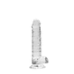 DILDO REALISTA COM TESTÍCULOS CRYSTAL CLEAR 7 /18 CM TRANSPARENTE REALROCK - vignette 3