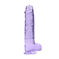 DILDO REALISTA COM TESTÍCULOS CRYSTAL CLEAR 9 /23 CM REALROCK - Thumbnail 3