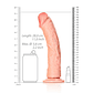 DILDO CURVED REALISTIC 10 /25,5 CM FLESH REALROCK - thumbnail 6