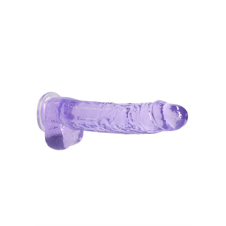 DILDO REALISTA COM TESTÍCULOS CRYSTAL CLEAR 9 /23 CM REALROCK 4