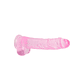 DILDO REALISTA COM TESTÍCULOS CRYSTAL CLEAR 9 /23 CM ROSA REALROCK - vignette 4