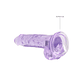 DILDO REALISTA COM TESTÍCULOS CRYSTAL CLEAR 7 /18 CM ROXO REALROCK - vignette 5