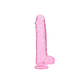 DILDO REALISTA COM TESTÍCULOS CRYSTAL CLEAR10 /25,4 CM ROSA REALROCK - vignette 4