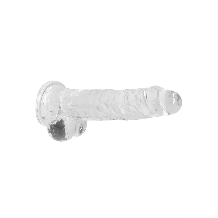 DILDO REALISTA COM TESTÍCULOS CRYSTAL CLEAR 8 /21CM REALROCK 4