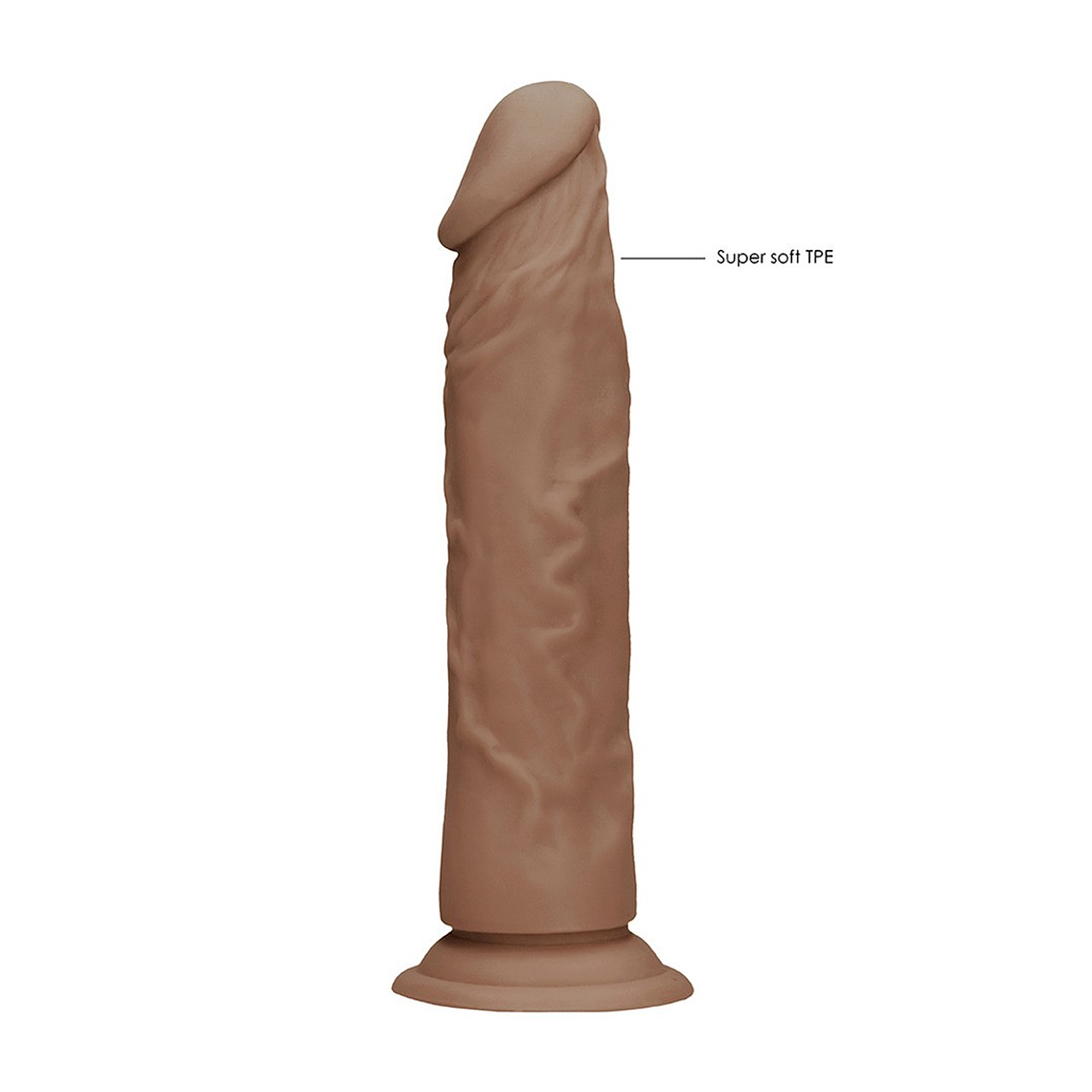 DILDO COM VENTOSA TAN 7 / 17 CM REALROCK 6