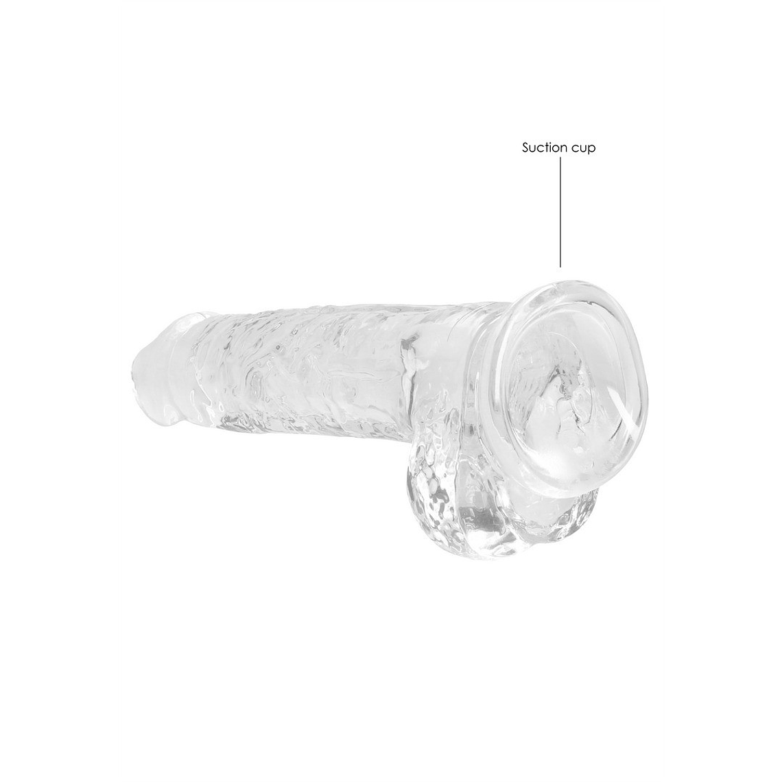 DILDO REALISTA COM TESTÍCULOS CRYSTAL CLEAR 8 /21CM REALROCK 5
