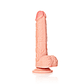 DILDO REALISTA COM TESTÍCULOS STRAIGHT 8 /20,5 CM FLESH REALROCK - Miniatura 1