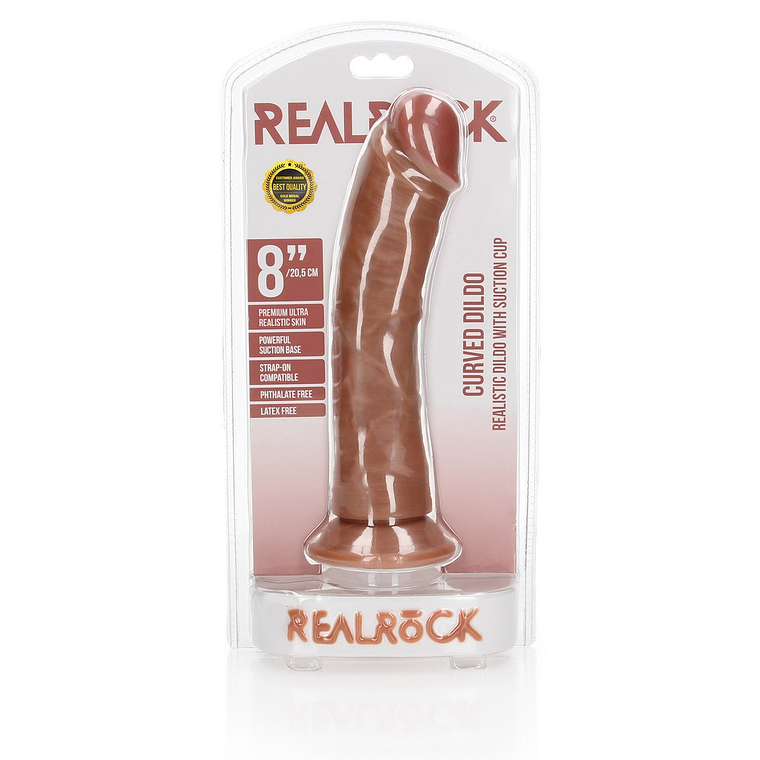 DILDO CURVED REALISTIC 8 /20,5 CM REALROCK 2