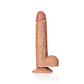 DILDO REALISTA COM TESTÍCULOS STRAIGHT 8 /20,5 CM REALROCK - Miniatura 4