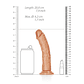 DILDO CURVED REALISTIC 7 /18 CM REALROCK - vignette 6