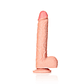 DILDO REALISTA COM TESTÍCULOS STRAIGHT 9 /23 CM REALROCK - vignette 4