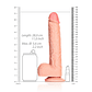 DILDO REALISTA COM TESTÍCULOS STRAIGHT 9 /23 CM REALROCK - vignette 6