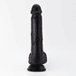 DILDO DE SILICONE LÍQUIDO INVIKTUS 8 CRUSHIOUS PRETO - Thumbnail 3