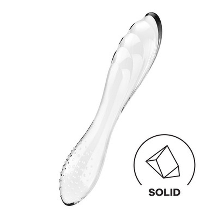 DILDO DE VIDRO DAZZLING CRYSTAL 1 TRANSPARENTE SATISFYER 1