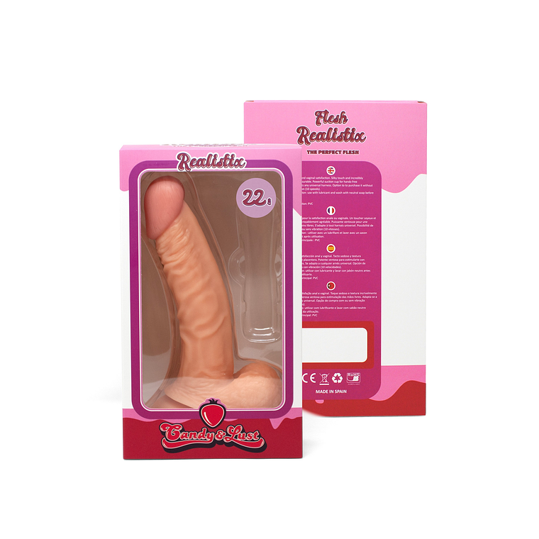 DILDO REALISTICO REALISTIX MOD.4 22,5CM CANDY LUST 3