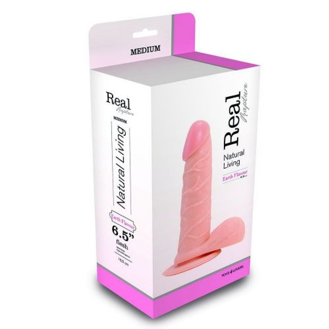 DILDO REALÍSTICO REAL RAPTURE EARTH FLAVOUR 6.5'' BRANCO 3
