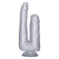 DILDO DUPLO REALÍSTICO REALROCK 9” TRANSPARENTE - vignette 1