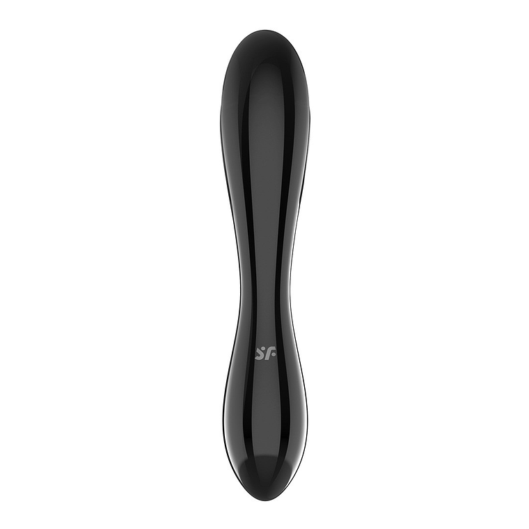 DILDO DE VIDRO DAZZLING CRYSTAL 1 PRETO SATISFYER 5