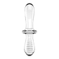 DILDO DE VIDRO DOUBLE CRYSTAL TRANSPARENTE SATISFYER - Thumbnail 4