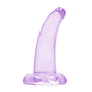 DILDO NON-REALISTIC CRYSTAL CLEAR  5 /11,5 CM ROXO REALROCK - vignette 1