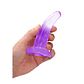 DILDO NON-REALISTIC CRYSTAL CLEAR  5 /11,5 CM ROXO REALROCK - vignette 5