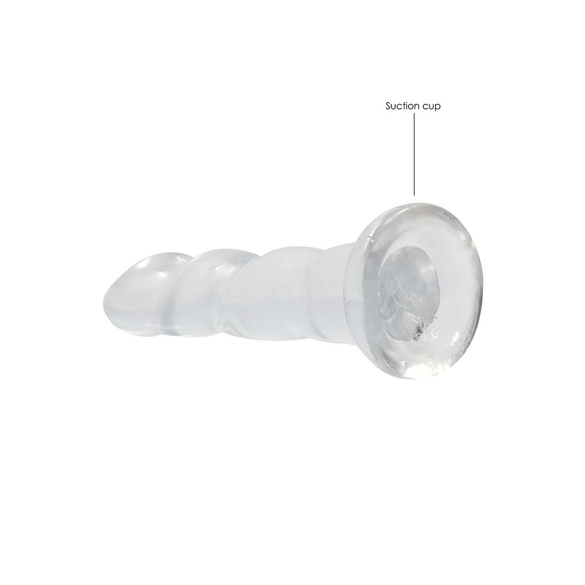 DILDO NON-REALISTIC CRYSTAL CLEAR 7 /17 CM REALROCK 3