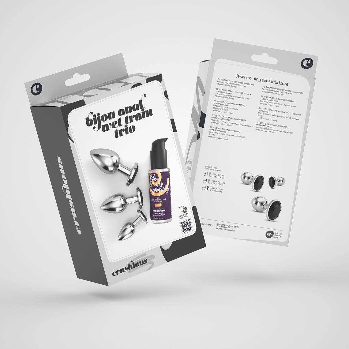 BIJOU ANAL WET TRAIN TRIO CRUSHIOUS PRETO 9