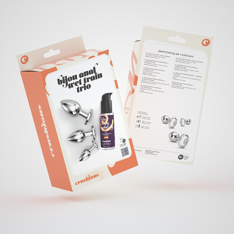 BIJOU ANAL WET TRAIN TRIO CRUSHIOUS TRANSPARENTE 8
