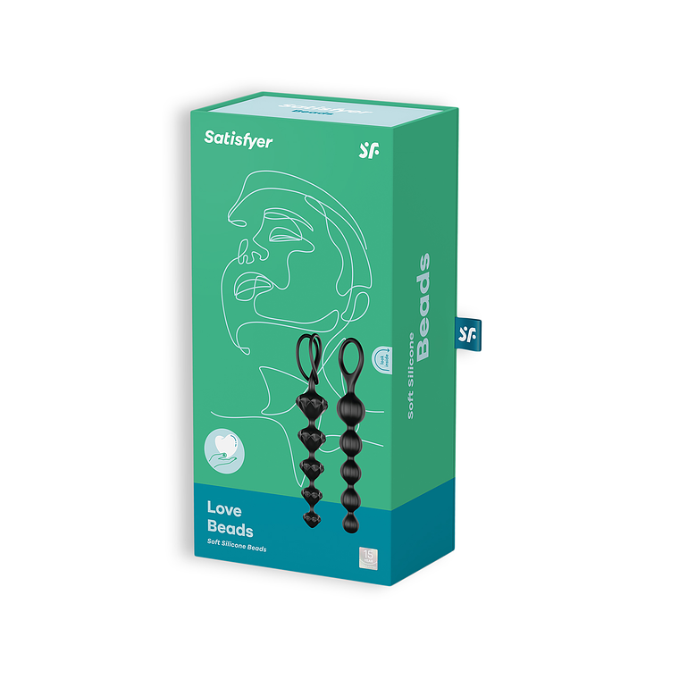 CONJUNTO DE 2 TIRAS LOVE BEADS SATISFYER PRETAS 5