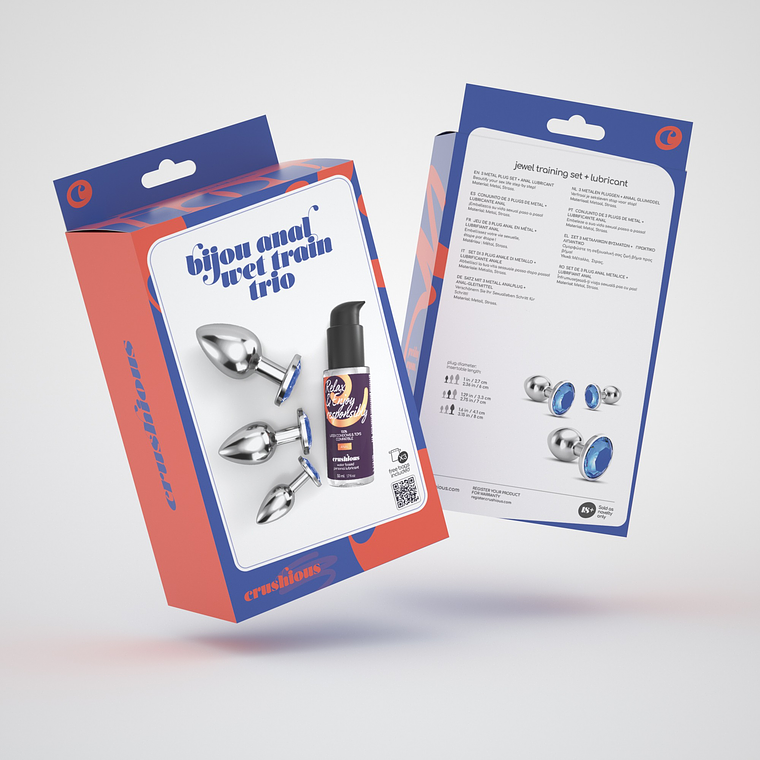 BIJOU ANAL WET TRAIN TRIO CRUSHIOUS AZUL 9