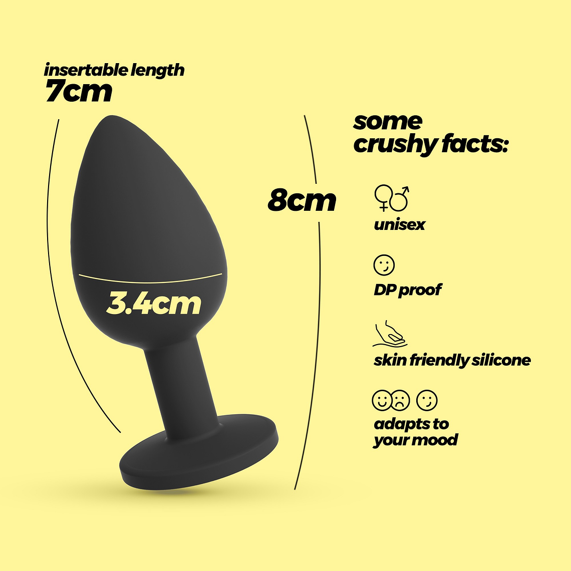 CAMILEO PLUG ANAL MÉDIO COM 4 JOIAS INTERCAMBIÁVEIS CRUSHIOUS 10