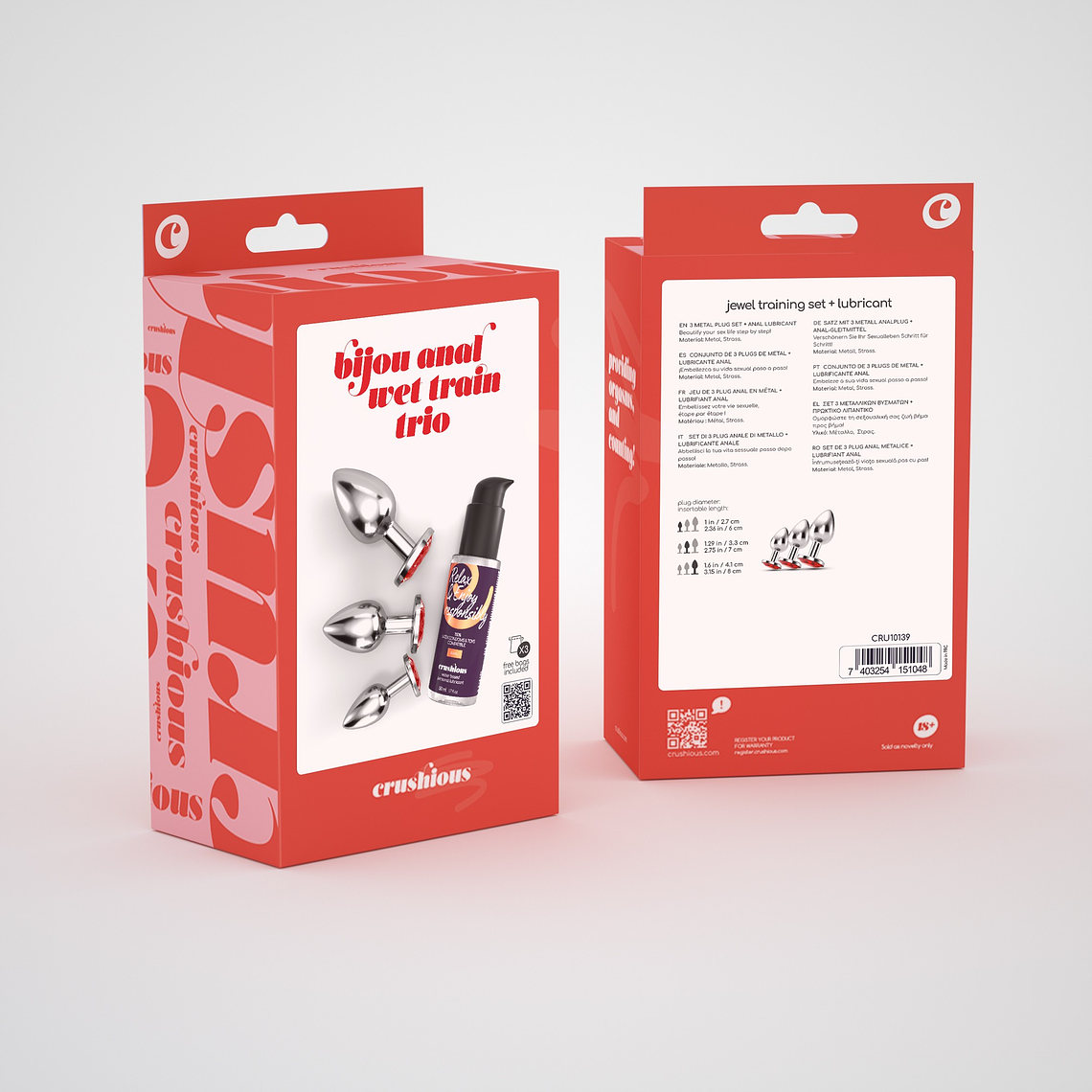 BIJOU ANAL WET TRAIN TRIO CRUSHIOUS VERMELHO 8