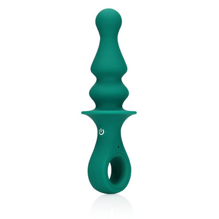 PLUG ANAL PEÃO COM VIBRAÇÃO PEACOCK PLUME LOVELINE 1