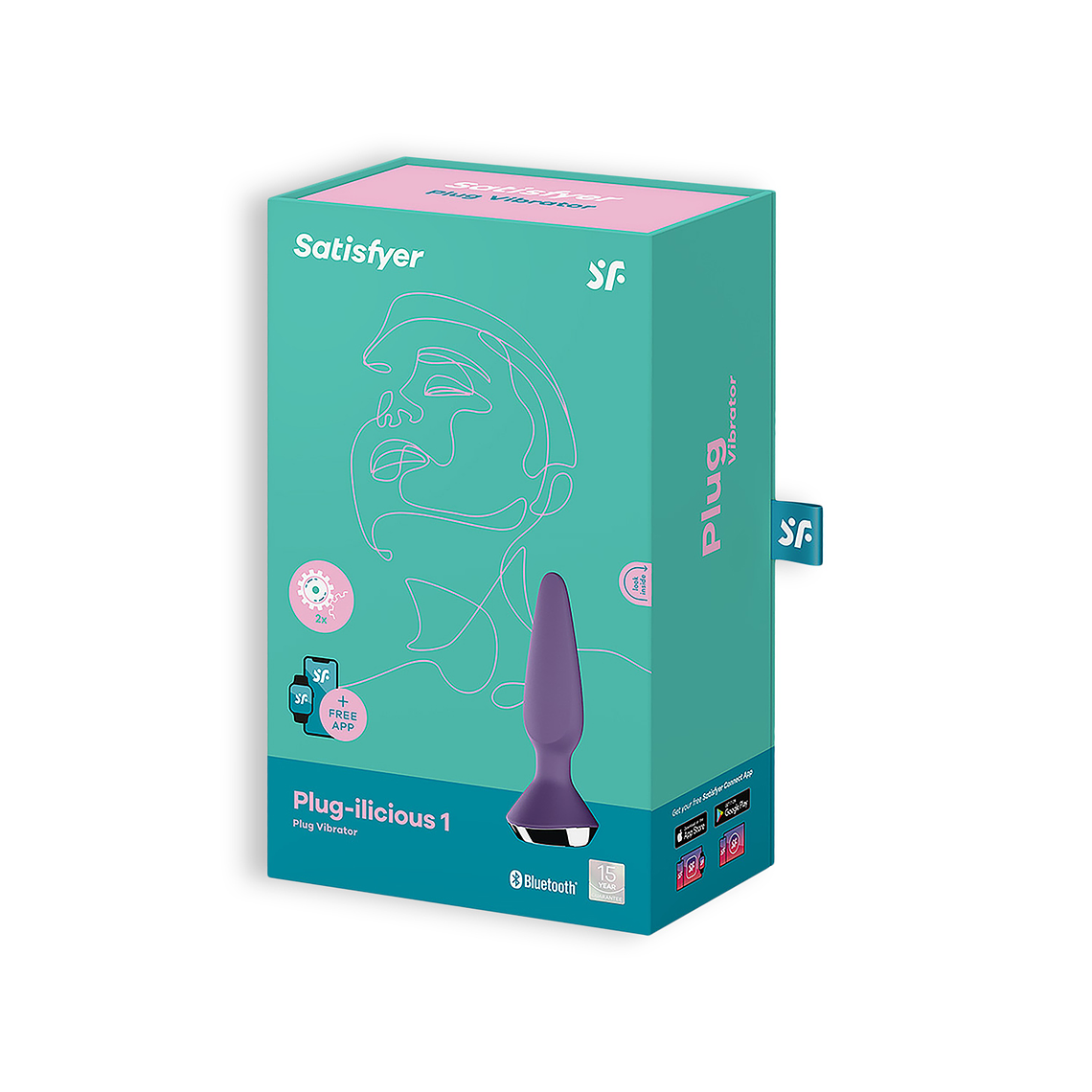PLUG ANAL PLUG-ILICIOUS 1 SATISFYER ROXO 2