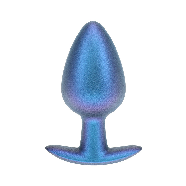 PLUG ANAL SMOOTH SILICONE LARGE 3,5 /8,9 CM METALLIC BLUE OUCH! 1