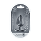 PLUG ANAL SMOOTH SILICONE LARGE 3,5 /8,9 CM GUN METAL OUCH! - Thumbnail 2