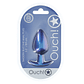 PLUG ANAL SMOOTH SILICONE LARGE 3,5 /8,9 CM METALLIC BLUE OUCH! - Thumbnail 2