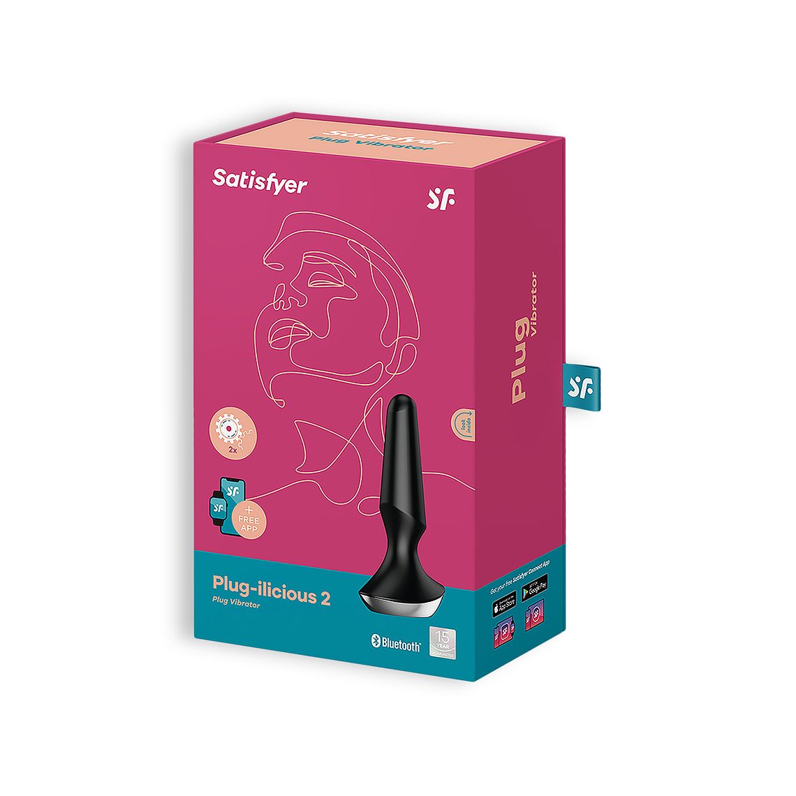 PLUG ANAL PLUG-ILICIOUS 2 SATISFYER PRETO 5