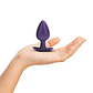 PLUG ANAL SMOOTH SILICONE LARGE 3,5 /8,9 CM METALLIC PURPLE OUCH! - Thumbnail 3
