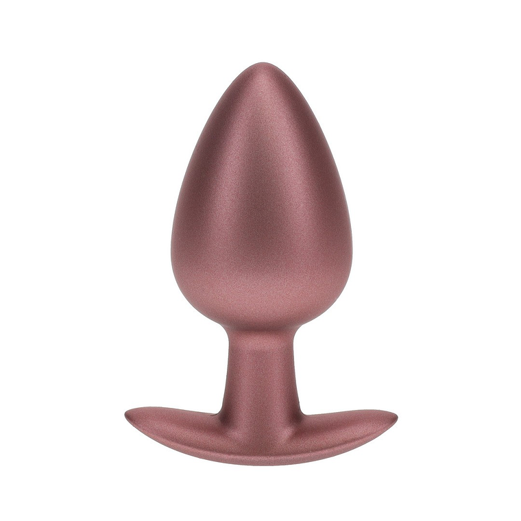 PLUG ANAL SMOOTH SILICONE LARGE 3,5 /8,9 CM ROSE GOLD OUCH! 1