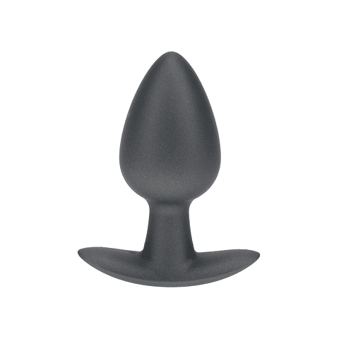 PLUG ANAL SMOOTH SILICONE MEDIUM 3,1 /7,9 CM GUN METAL OUCH!