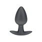 PLUG ANAL SMOOTH SILICONE MEDIUM 3,1 /7,9 CM GUN METAL OUCH! - vignette 1