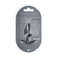 PLUG ANAL SMOOTH SILICONE MEDIUM 3,1 /7,9 CM GUN METAL OUCH! - vignette 3