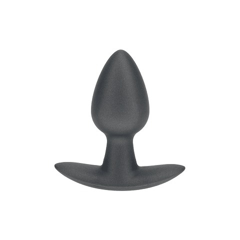 PLUG ANAL SMOOTH SILICONE SMALL 2.6 /6,5 CM GUN METAL OUCH!