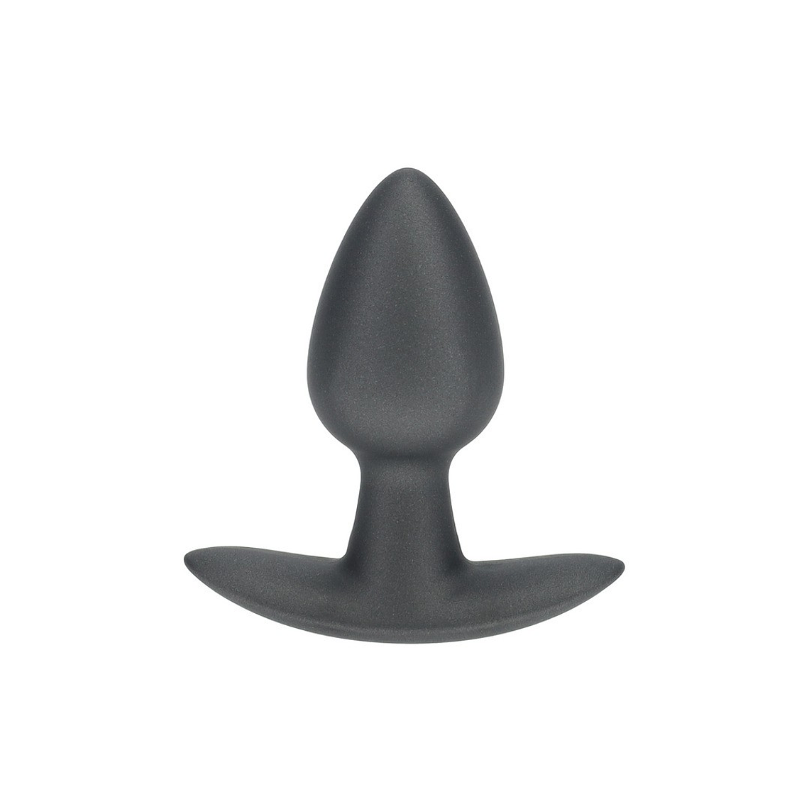 PLUG ANAL SMOOTH SILICONE SMALL 2.6 /6,5 CM GUN METAL OUCH! 1
