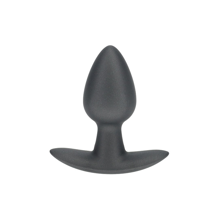 PLUG ANAL SMOOTH SILICONE SMALL 2.6 /6,5 CM GUN METAL OUCH! 1