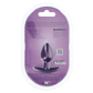 PLUG ANAL SMOOTH SILICONE SMALL 2.6 /6,5 CM METALLIC PURPLE OUCH! - vignette 3