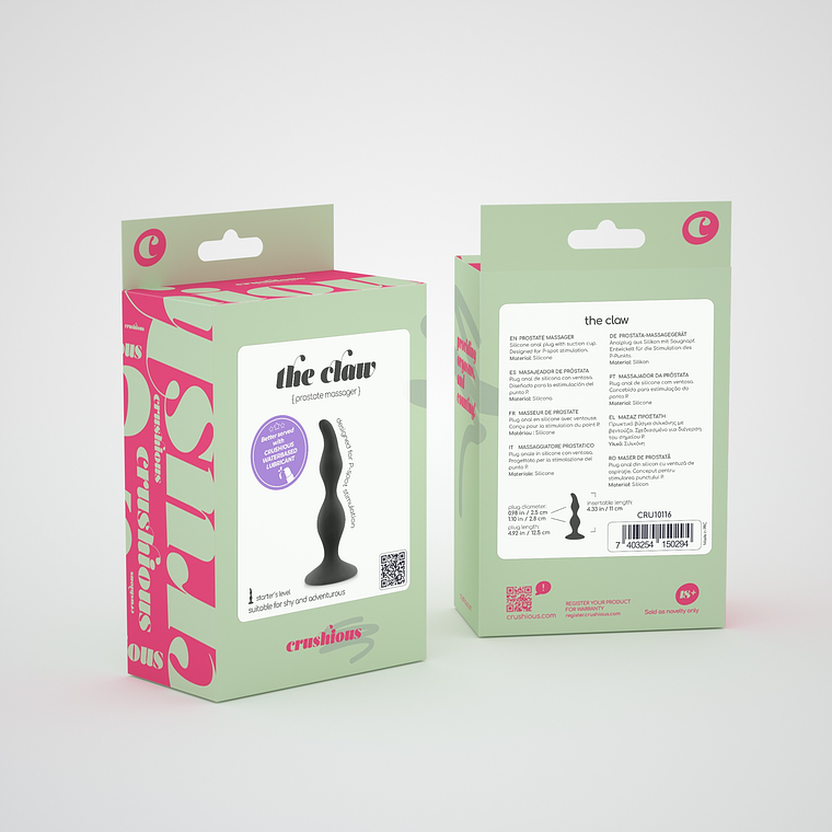 PLUG ESTIMULADOR DE PRÓSTATA THE CLAW CRUSHIOUS 5