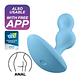 VIBRADOR ANAL DEEP DIVER COM APP SATISFYER AZUL - Thumbnail 1