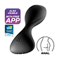 VIBRADOR ANAL TRENDSETTER COM APP SATISFYER PRETO - vignette 1